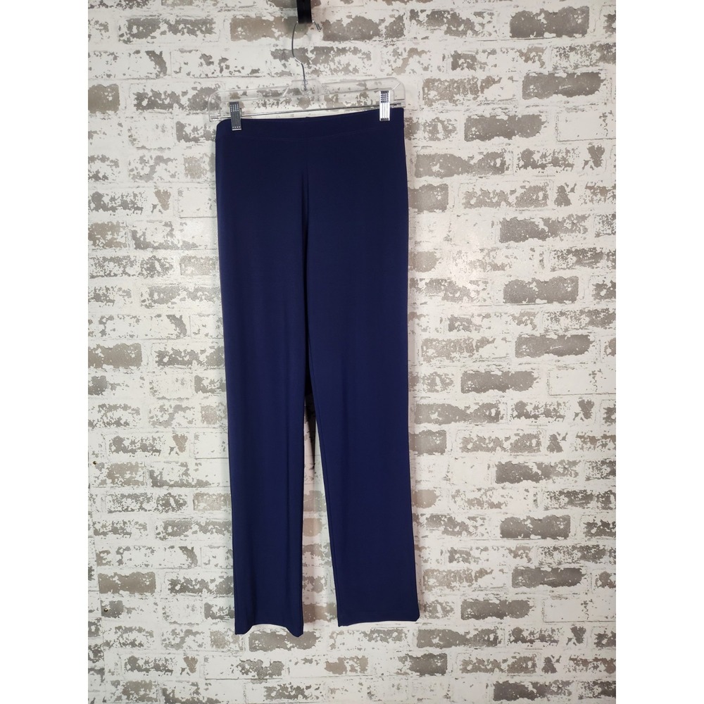 Clara Sun‎ Woo Pull On Blue Pants Size Small Minimalist Travel Casual Comfy